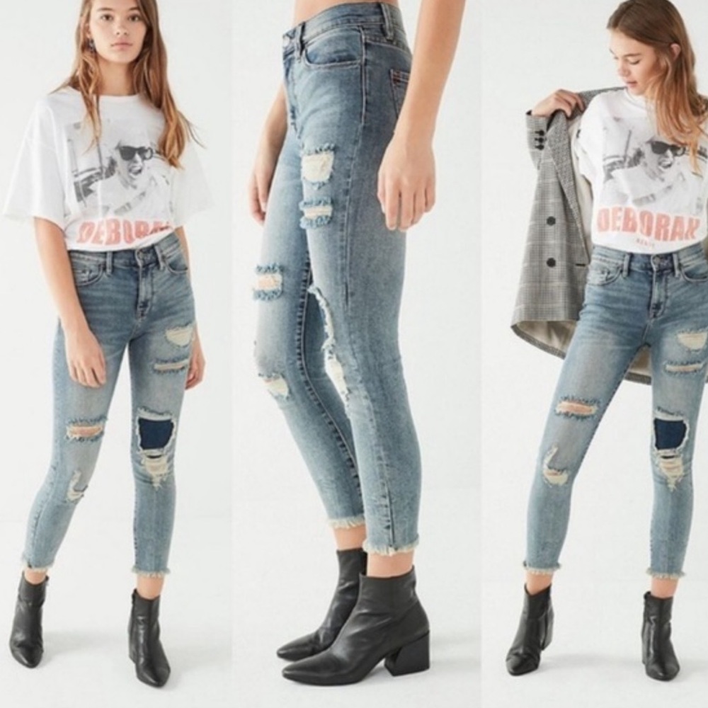 BDG Urban Outfitters Crop Twig High Rise Skinny Jeans